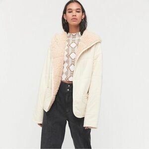 Urban Outfitters Heidi Reversible Hooded Teddy Jacket XS/S